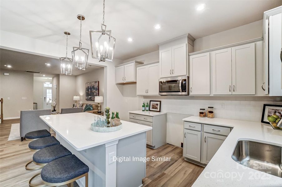 Furnished interior view inside a new home in Bailey Run, Charlotte (Image 9). Furnished interior view inside a new home in Bailey Run, Charlotte (Image 9).