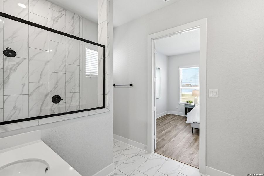 Furnished interior view inside a new home in Alsatian Oaks, Castroville (Image 31).