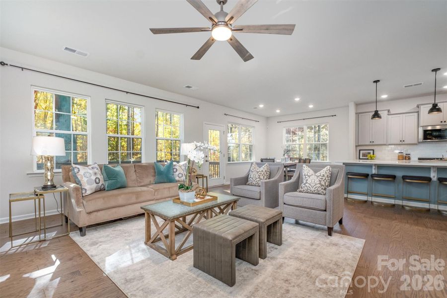 Furnished interior view inside a new home in , Charlotte (Image 11).