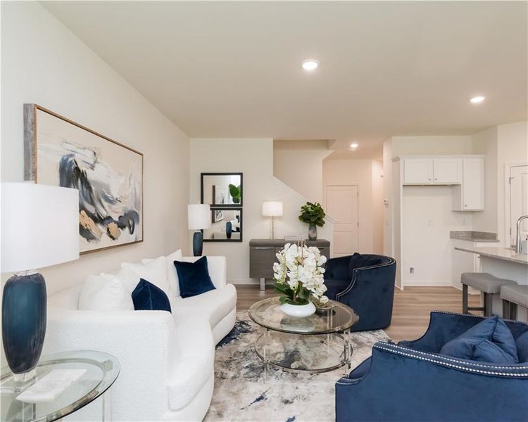 Furnished interior view inside a new home in , Conyers (Image 8).