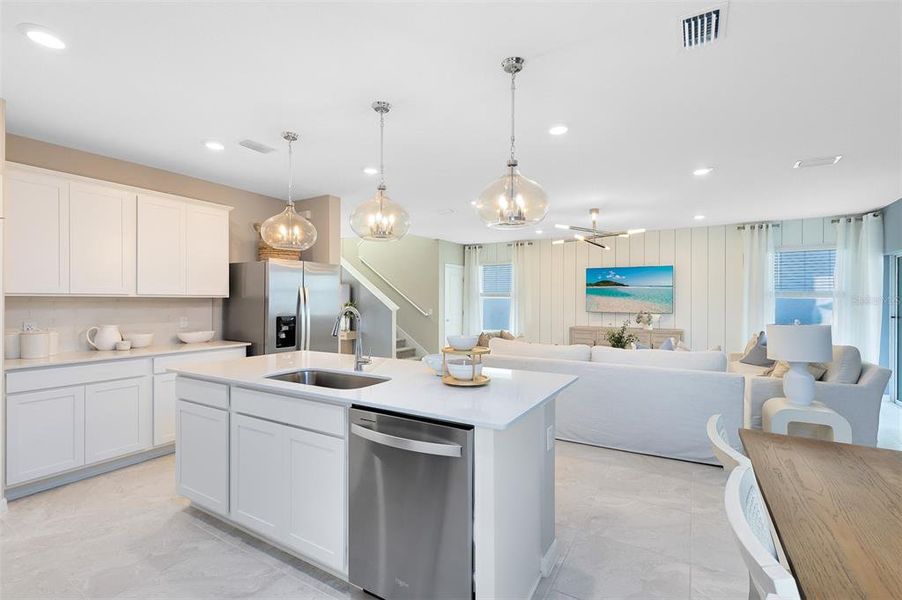 Furnished interior view inside a new home in EverBe, Orlando (Image 19). Furnished interior view inside a new home in EverBe, Orlando (Image 19).