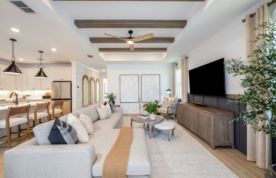 Representative furnished interior of a home built from the Mystique by Pulte Homes in Riversong, Parrish (Image 16).