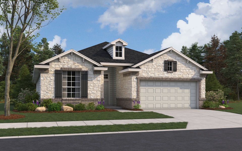 Rendering of floor plan. Colors and features may differ from shown representation.