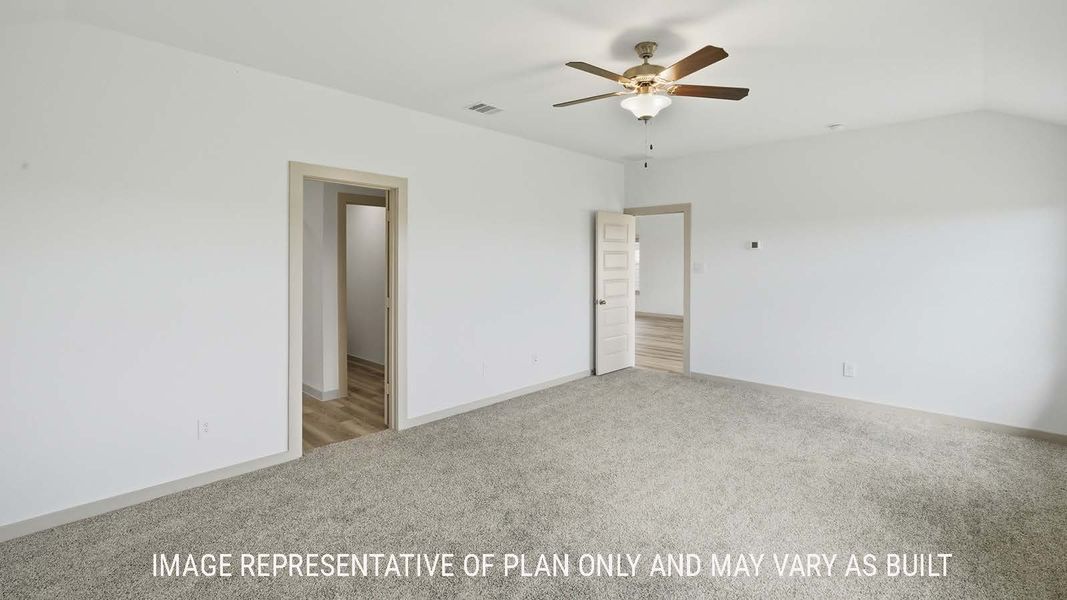 Representative unfurnished interior of a home built from the Kingston by D.R. Horton in China Grove, China (Image 22).