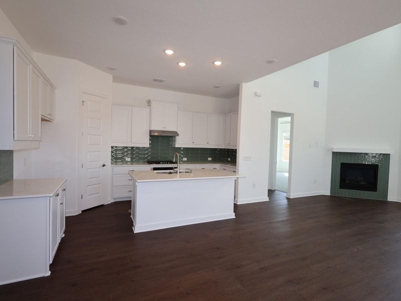 Furnished interior view inside a new home in Marble Creek Crossing, Austin (Image 9). Furnished interior view inside a new home in Marble Creek Crossing, Austin (Image 9).