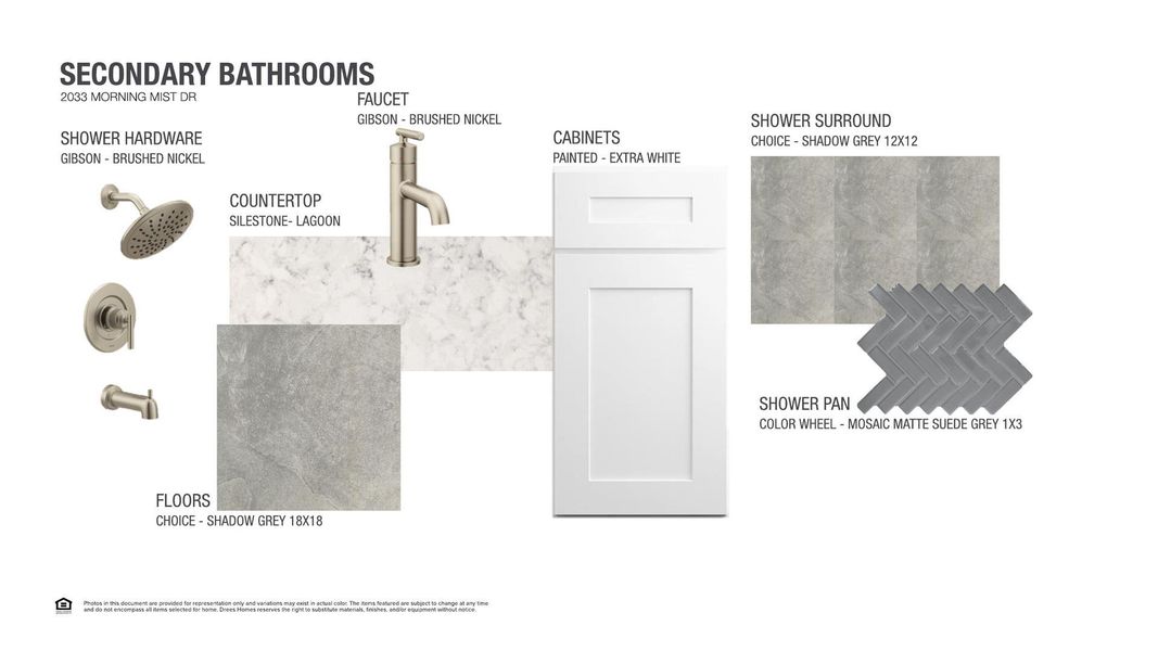 Sample of building materials used in homes in Wolf Ranch West Bend - 60', Georgetown (Image 6).