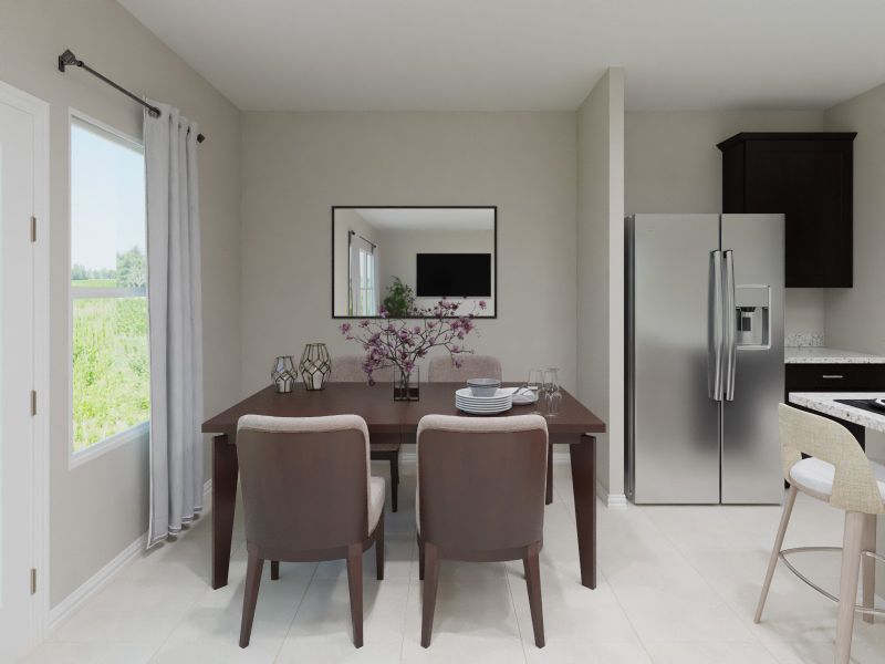 Furnished interior view inside a new home in Southridge - Spring Series, McKinney (Image 3).