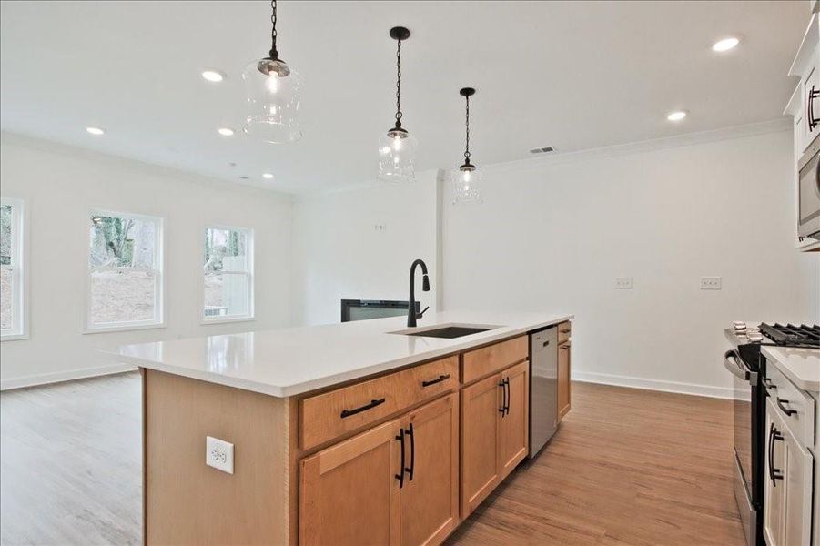 Furnished interior view inside a new home in River Walk Place, Lawrenceville (Image 10).