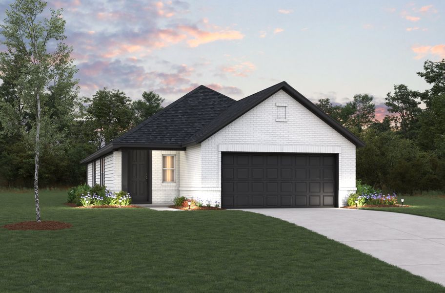 Representative exterior photo of a completed home built from the Austin by Beazer Homes in Laurel Landing: Founders Collection, Alvin, TX (Image 18). Representative exterior photo of a completed home built from the Austin by Beazer Homes in Laurel Landing: Founders Collection, Alvin, TX (Image 18).