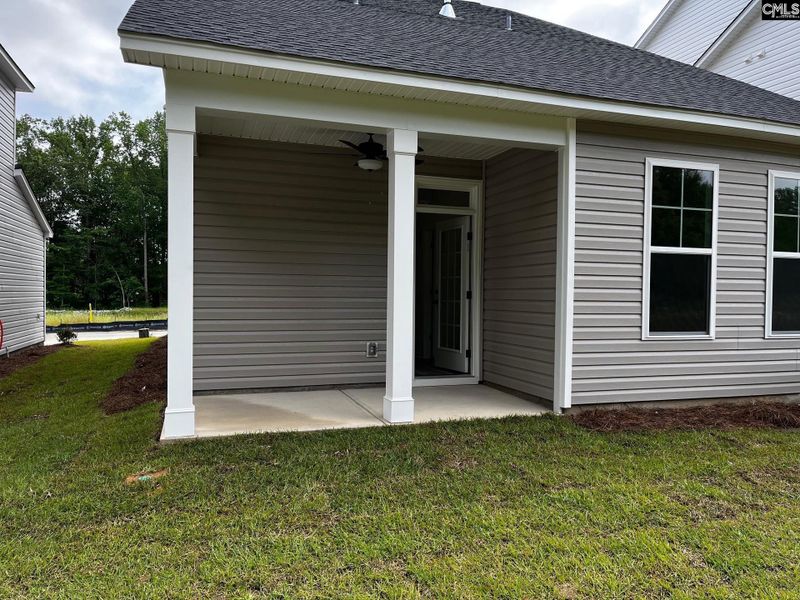 Exterior details and patio area of a home in Blythewood Farms, Blythewood (Image 3).