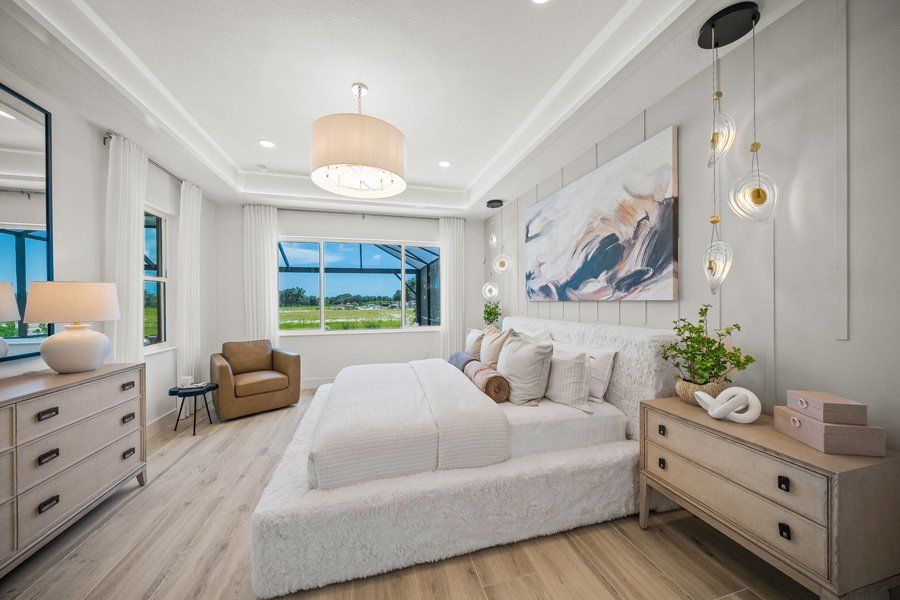 Representative furnished interior of a home built from the Halyard by Homes by Towne in Shellstone at Waterside, Sarasota (Image 10).