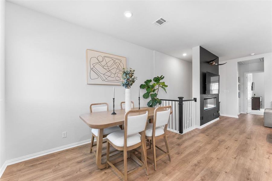 Furnished interior view inside a new home in Tenison Village at Buckner Terrace, Dallas (Image 7). Furnished interior view inside a new home in Tenison Village at Buckner Terrace, Dallas (Image 7).