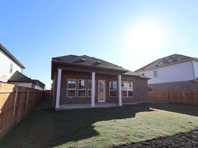 Exterior details and patio area of a home in Barksdale, Leander (Image 3). Exterior details and patio area of a home in Barksdale, Leander (Image 3).