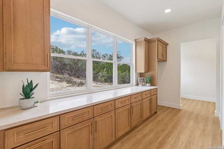 Furnished interior view inside a new home in , Fischer (Image 8).