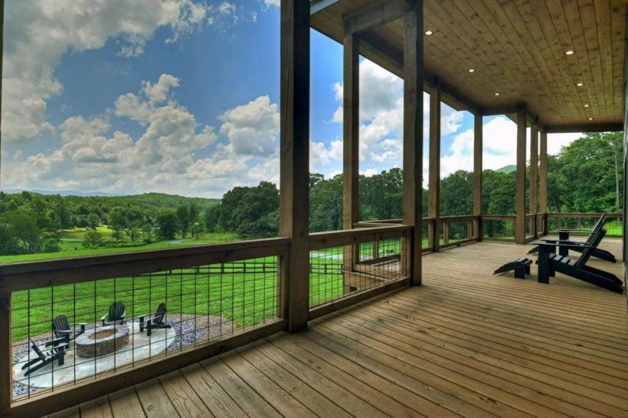 Exterior details and patio area of a home in , Blue Ridge (Image 4). Exterior details and patio area of a home in , Blue Ridge (Image 4).