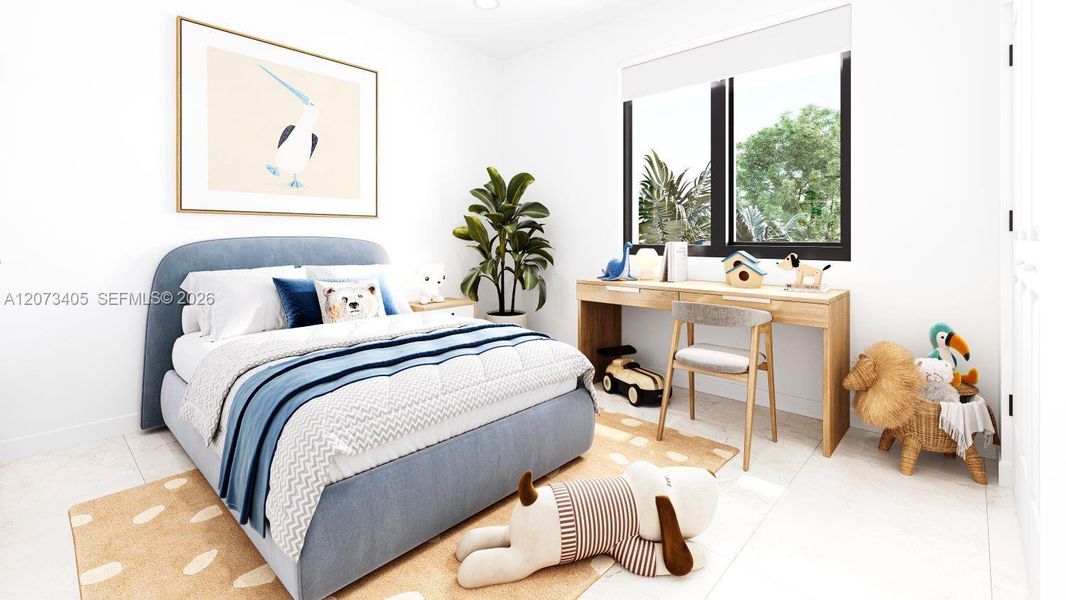 Furnished interior view inside a new home in , Miami Shores (Image 9).