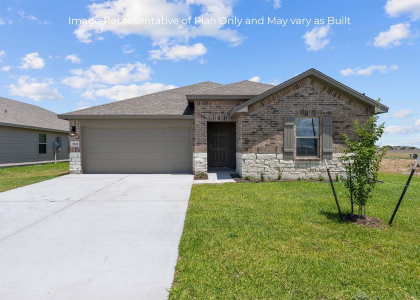 Representative exterior photo of a completed home built from the Fargo by D.R. Horton in London Towne, Corpus Christi, TX (Image 19). Representative exterior photo of a completed home built from the Fargo by D.R. Horton in London Towne, Corpus Christi, TX (Image 19).