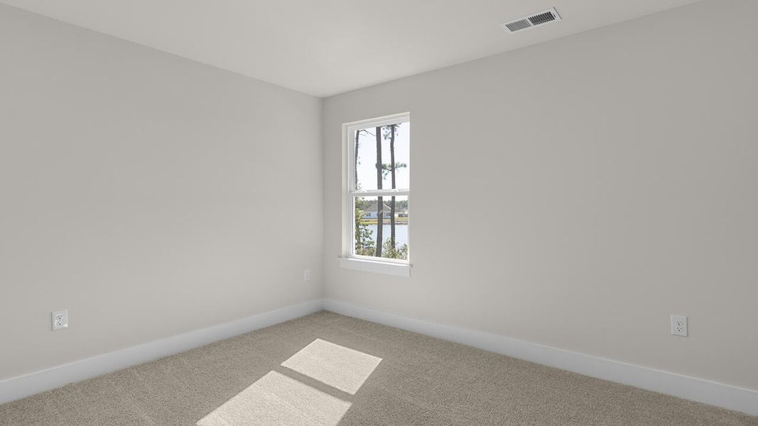 Representative unfurnished interior of a home built from the Wren by D.R. Horton in Sidbury Station, Castle Hayne (Image 39).