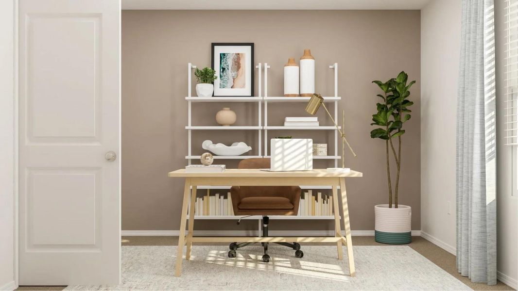 Furnished interior view inside a new home in Waterstone, Kyle (Image 15).