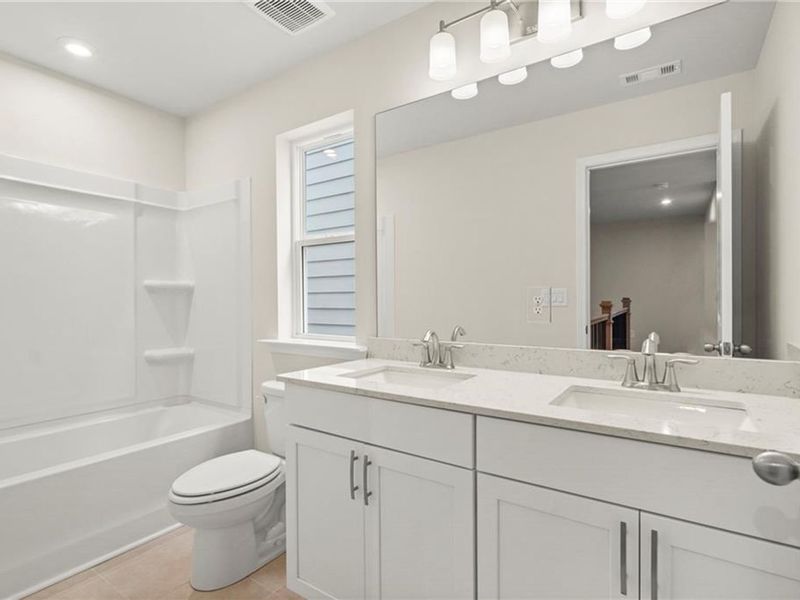 Furnished interior view inside a new home in The Village at Shallowford, Kennesaw (Image 15).