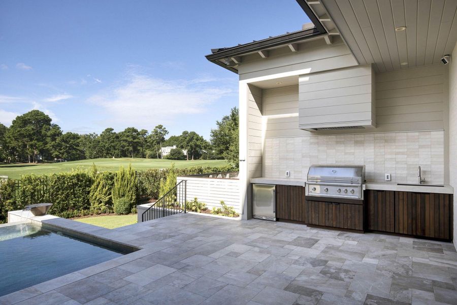 Exterior details and patio area of a home in , Charleston (Image 60). Exterior details and patio area of a home in , Charleston (Image 60).