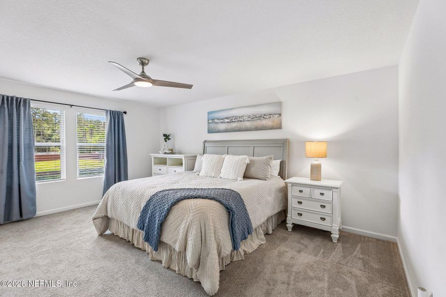 Furnished interior view inside a new home in Dunns Crossing, Jacksonville (Image 40). Furnished interior view inside a new home in Dunns Crossing, Jacksonville (Image 40).