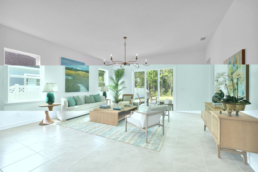 Representative furnished interior of a home built from the Eliza by Riverside Homes in Silver Landing at SilverLeaf, St. Augustine (Image 45). Representative furnished interior of a home built from the Eliza by Riverside Homes in Silver Landing at SilverLeaf, St. Augustine (Image 45).