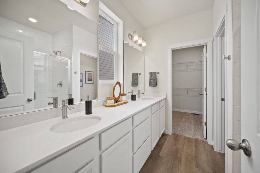Furnished interior view inside a new home in Ridge at Lorson Ranch, Colorado Springs (Image 25).