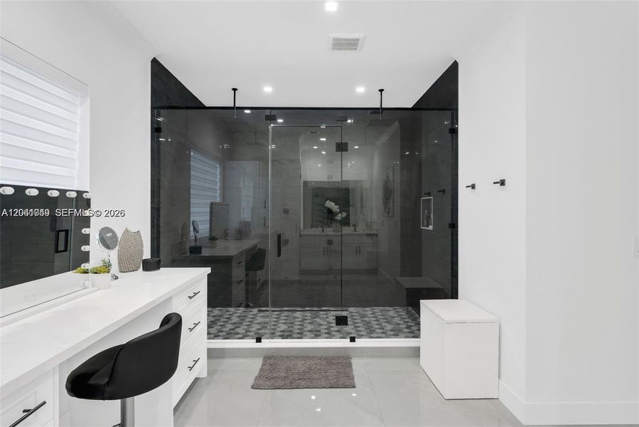 Furnished interior view inside a new home in , Miami (Image 11).