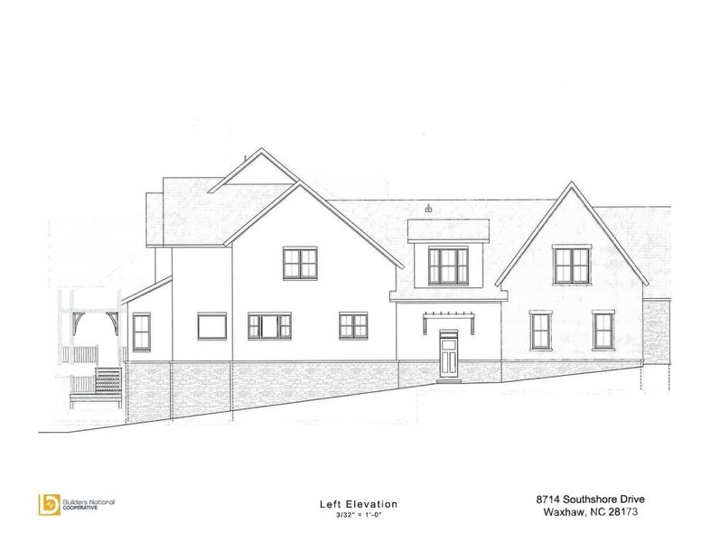 Exterior rendering of this home design in , Waxhaw, NC (Image 3).
