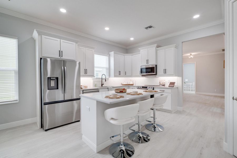 Furnished interior view inside a new home in , Vero Beach (Image 15). Furnished interior view inside a new home in , Vero Beach (Image 15).