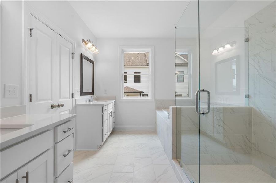 Furnished interior view inside a new home in Millcroft Townhomes, Buford (Image 14).