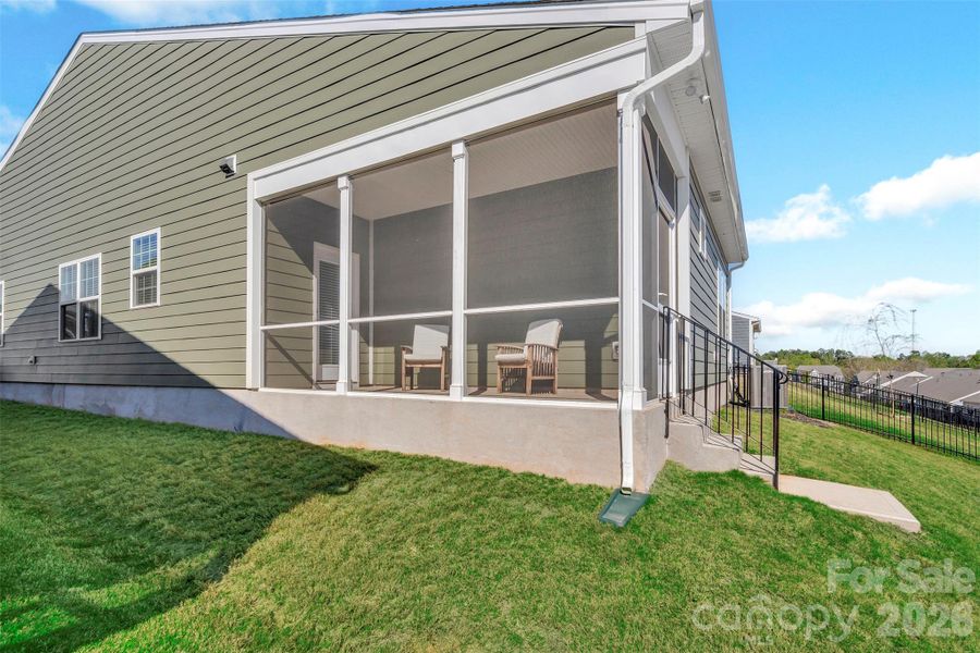Exterior details and patio area of a home in Elizabeth, Fort Mill (Image 21).