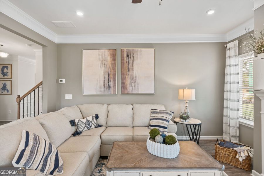 Furnished interior view inside a new home in Bryson Farms, Byron (Image 23).
