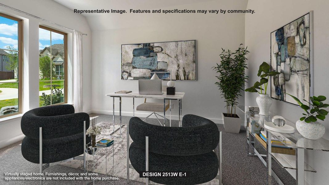 Furnished interior view inside a new home in Flora, Hutto (Image 7).