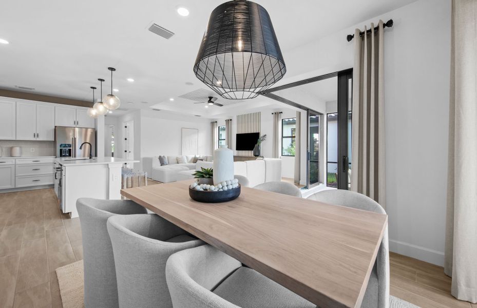 Representative furnished interior of a home built from the Mystique by DiVosta in Terreno, Naples (Image 12). Representative furnished interior of a home built from the Mystique by DiVosta in Terreno, Naples (Image 12).