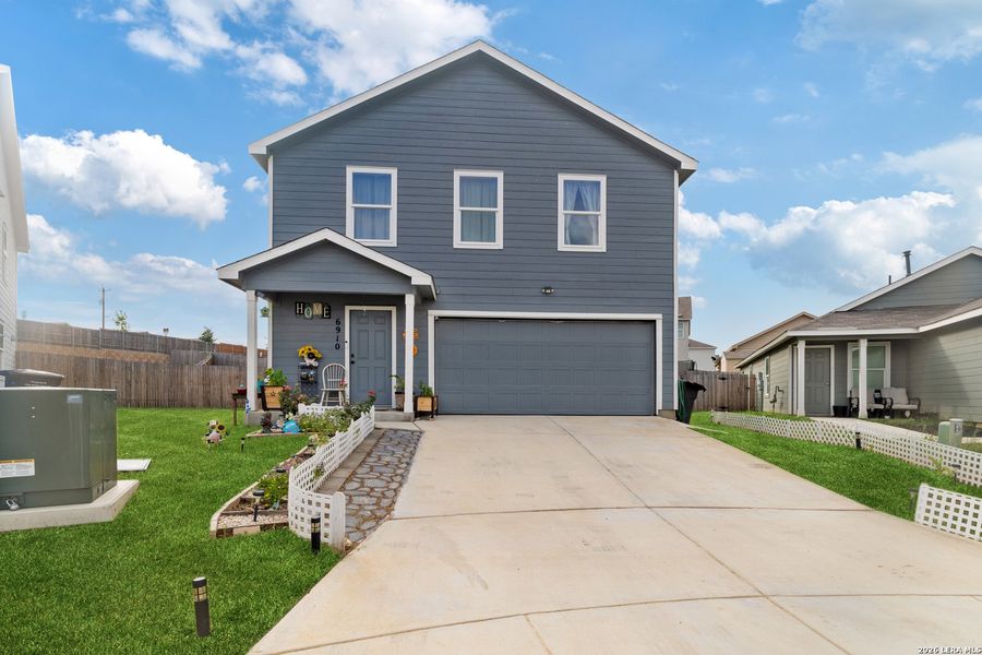 Front exterior of a new home in Crescent Hills, San Antonio, TX, highlighting curb appeal (Image 2). Front exterior of a new home in Crescent Hills, San Antonio, TX, highlighting curb appeal (Image 2).