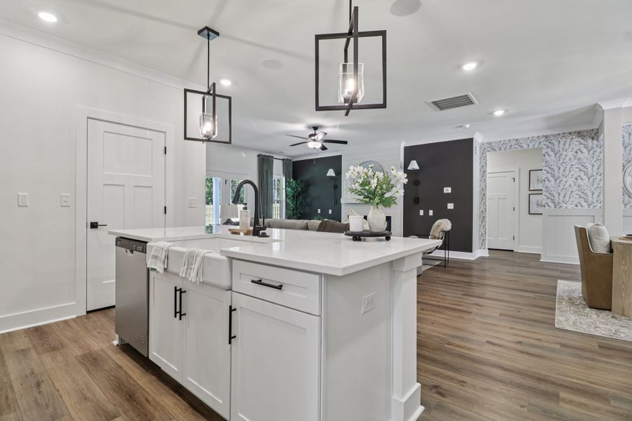 Representative furnished interior of a home built from the Wisteria II by Great Southern Homes in Lynbrook, Boiling Springs (Image 13).