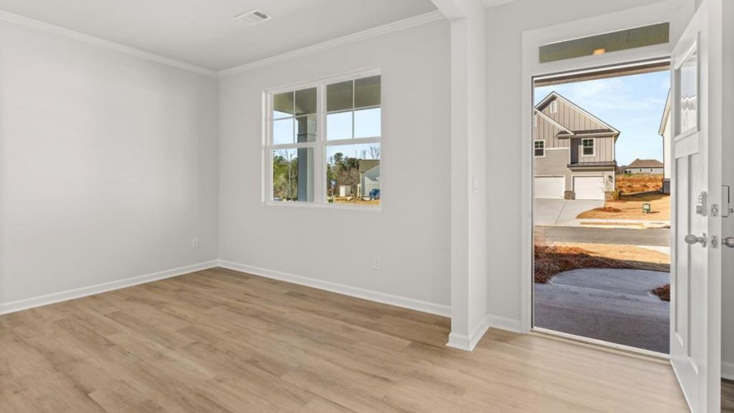 Spacious, unfurnished interior of a new home in Hamptons at Riverwood South, Dallas (Image 26).