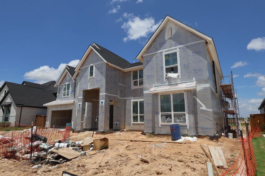 In-progress construction of a new home in Dunham Pointe, Cypress, TX (Image 29). In-progress construction of a new home in Dunham Pointe, Cypress, TX (Image 29).