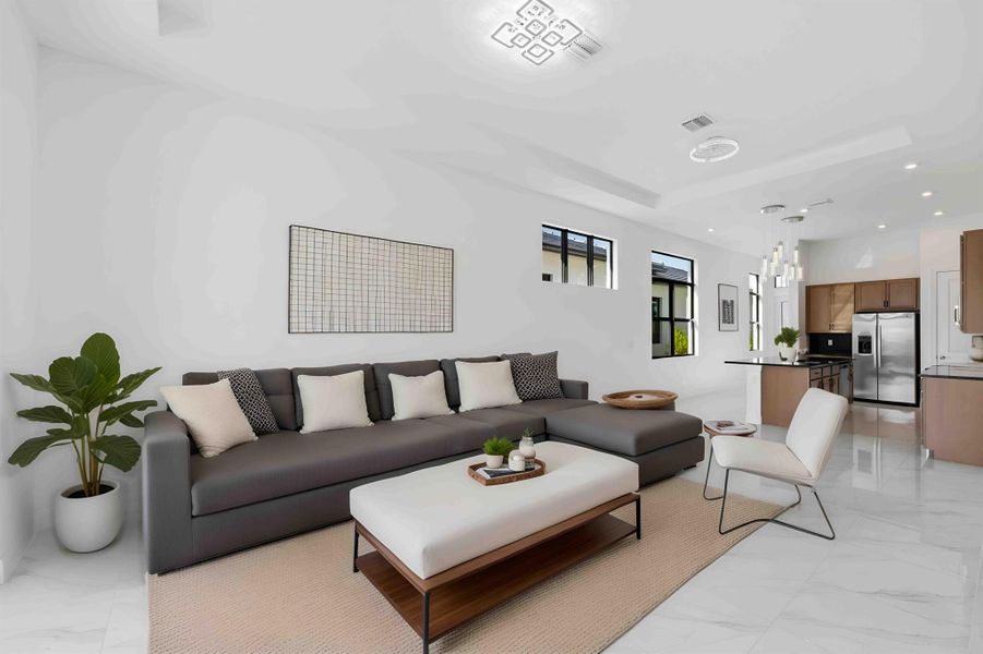 Furnished interior view inside a new home in , Port St. Lucie (Image 17).