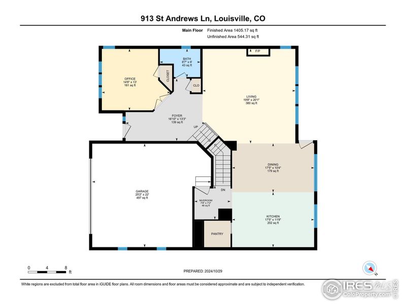 Main level floor plan