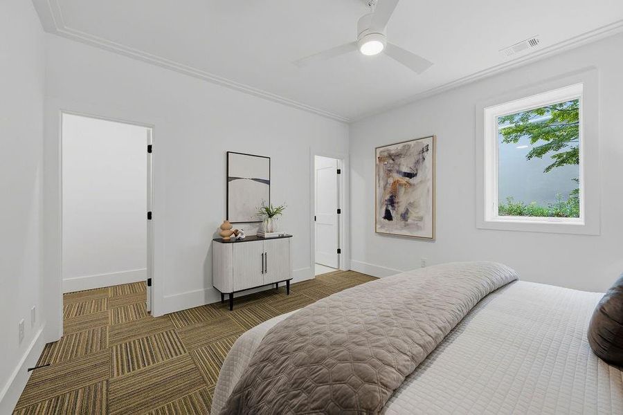 Furnished interior view inside a new home in , Atlanta (Image 41).