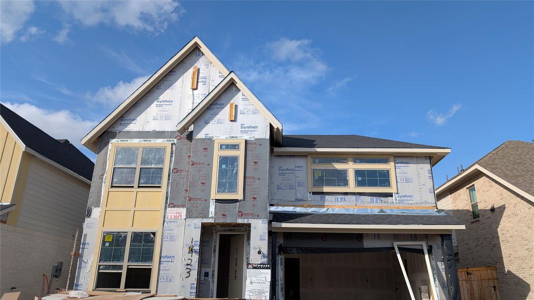 In-progress construction of a new home in Sienna 45', 50', Missouri City, TX (Image 9).