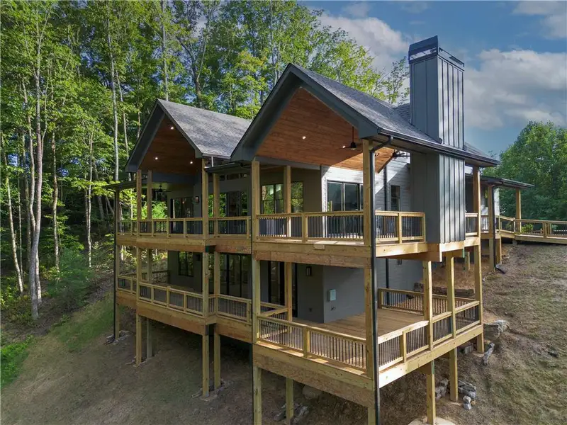 Exterior details and patio area of a home in , Ellijay (Image 32). Exterior details and patio area of a home in , Ellijay (Image 32).