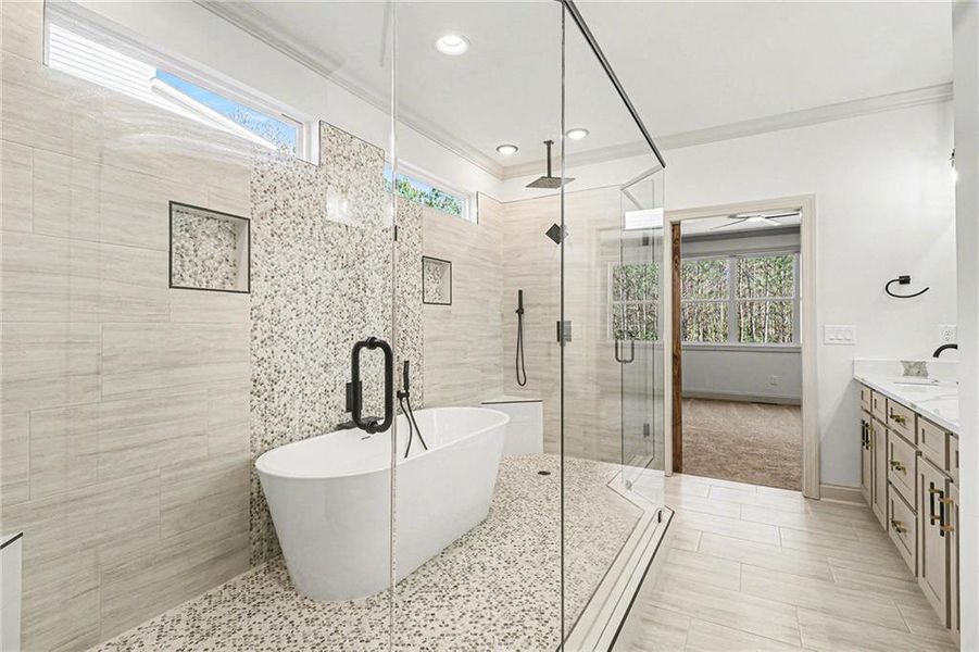 Furnished interior view inside a new home in , Dawsonville (Image 12).