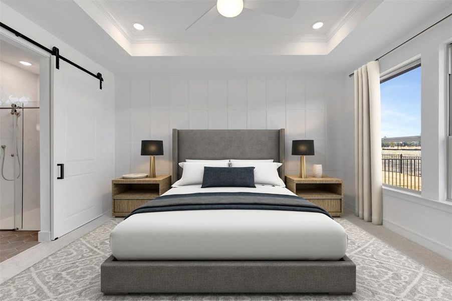 Furnished interior view inside a new home in Heath Golf & Yacht Villas, Heath (Image 20).