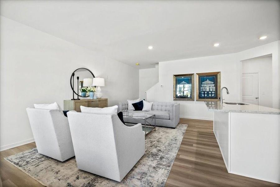 Furnished interior view inside a new home in Old Salem Crossing, Conyers (Image 11).