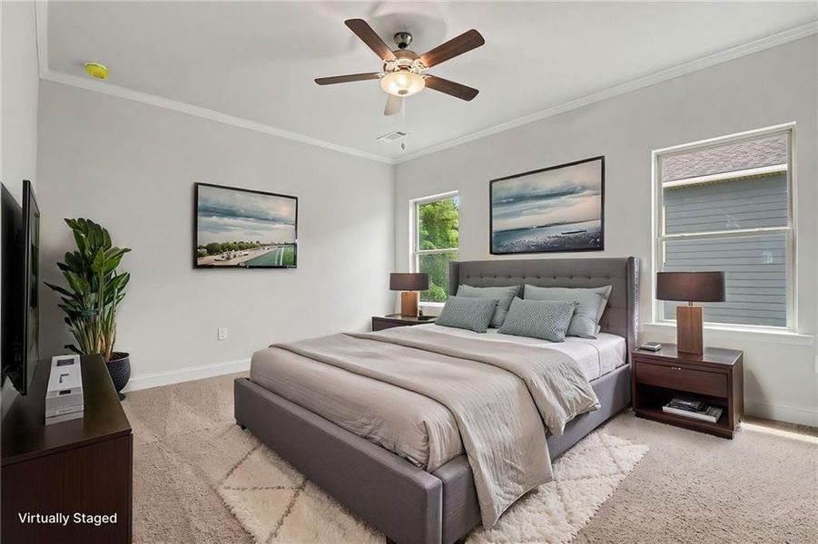 Furnished interior view inside a new home in Magnolia Villas, Cornelia (Image 8).