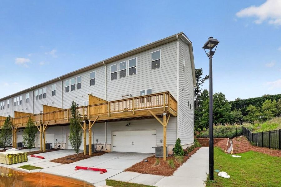 Exterior details and patio area of a home in Chandler Run, Tucker (Image 26). Exterior details and patio area of a home in Chandler Run, Tucker (Image 26).